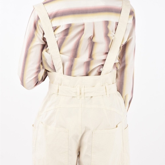 ISABEL MARANT HIGH-WAISTED EFFIE SHORTS WITH SUSPENDERS - Picture 3 of 10